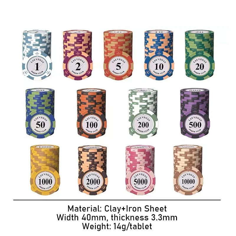 Texas Hold'em Chip Coin Baccarat Plastic Card Chess Room Special Token Money Chip Cards Used for Playing Mahjong