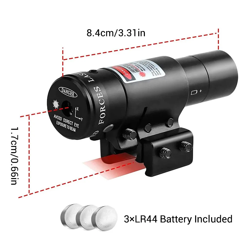 Laser Sights Adjustable Dot Red/Green for 20mm Picatinny/Weaver or 11mm Dovetail Rail