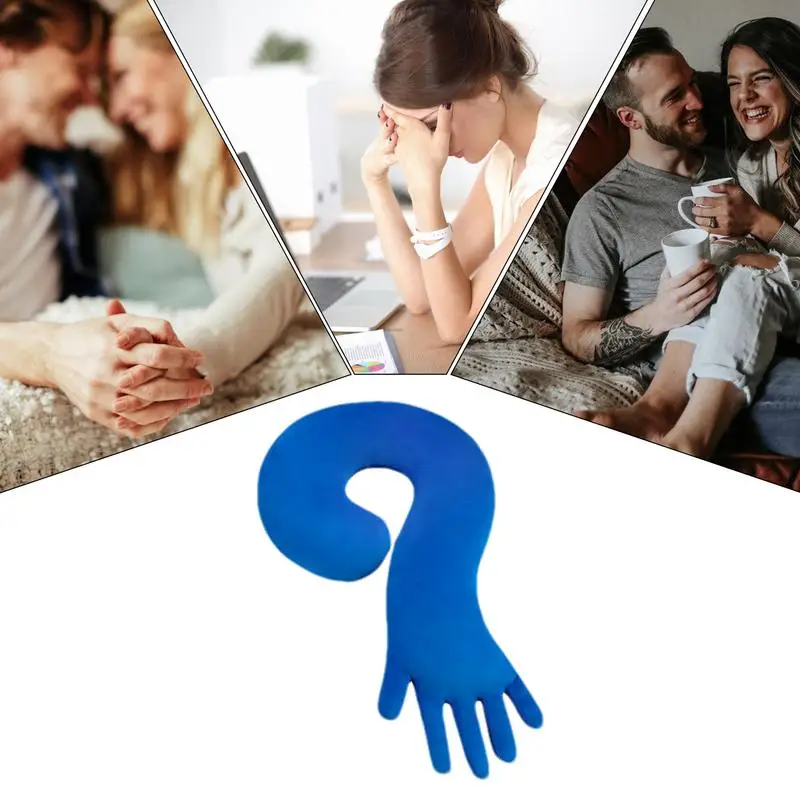 Husband Cuddle Companion Body Hug Boyfriend Palms Shape Soft Cuddle Stuffed Palm Back Cushion Arm Snuggle Companion Pillow For