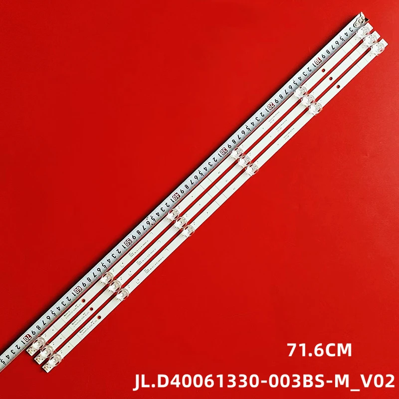 Striscia Di Retroilluminazione A Led 6 Lampada Per Hisense 40 H5100. Ft 40 H5509 Hz40E350 Jl.D40061330-003Bs-M_V02 003Ds H40B5100Uk H40B5100 H40Be5000