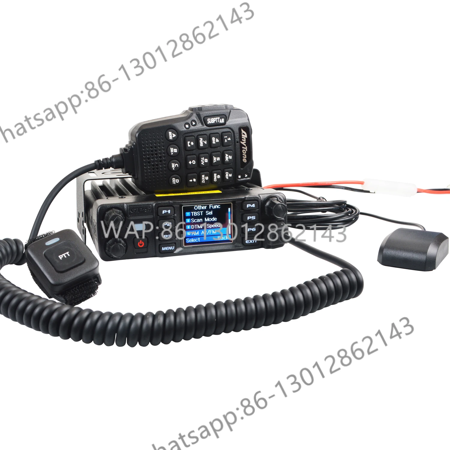 애니톤 AT-D578UV 플러스 VHF UHF 항공 밴드 수신 GPS APRS 블루투스 PTT DMR 디지털 리피터 기능 FM 모바일 라디오 AES256