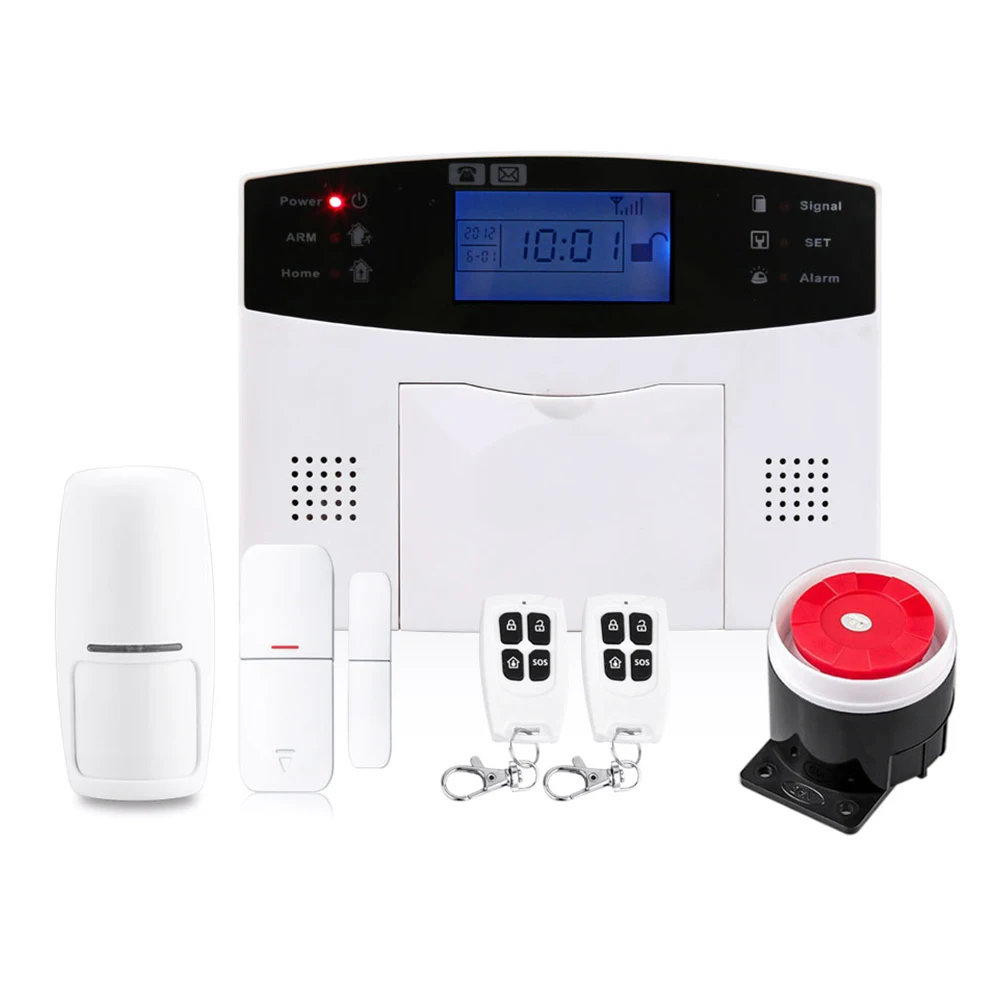 Wireless Security Alarm System Kit Auto Dial Gsm Motion Sensor Door