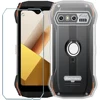3-in-1 Ring Holder Case With Tempered Glass On For Blackview N6000  Screen Protector Glass For Blackview N6000 2.5D Glass 1