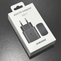 Samsung 45W PD Charger Super Fast Charging For Galaxy S25 Ultra Plus FE S24 S23 S22 A56 A55 A36 A17 EU Adapter 5A Type C Cable 6