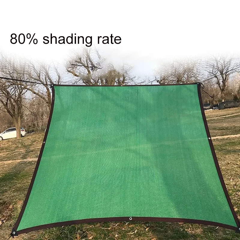 6Pin 80 Shading Green Anti UV HDPE Sun Shade Net Garden Courtyard