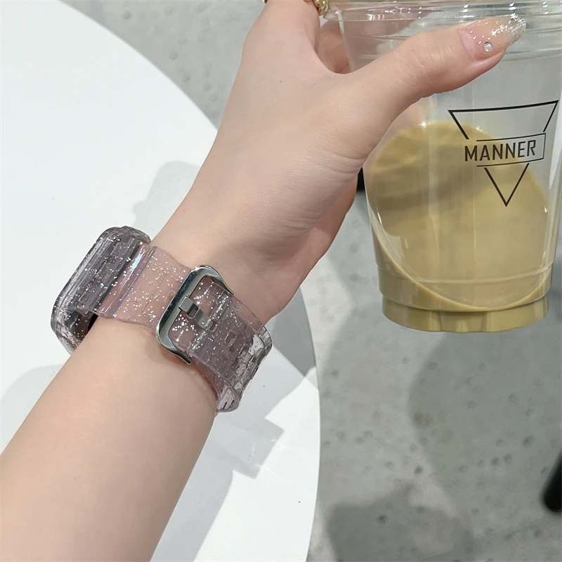 Glitter Michele Watch Bands Glitter Michele Watch Bands Glitter