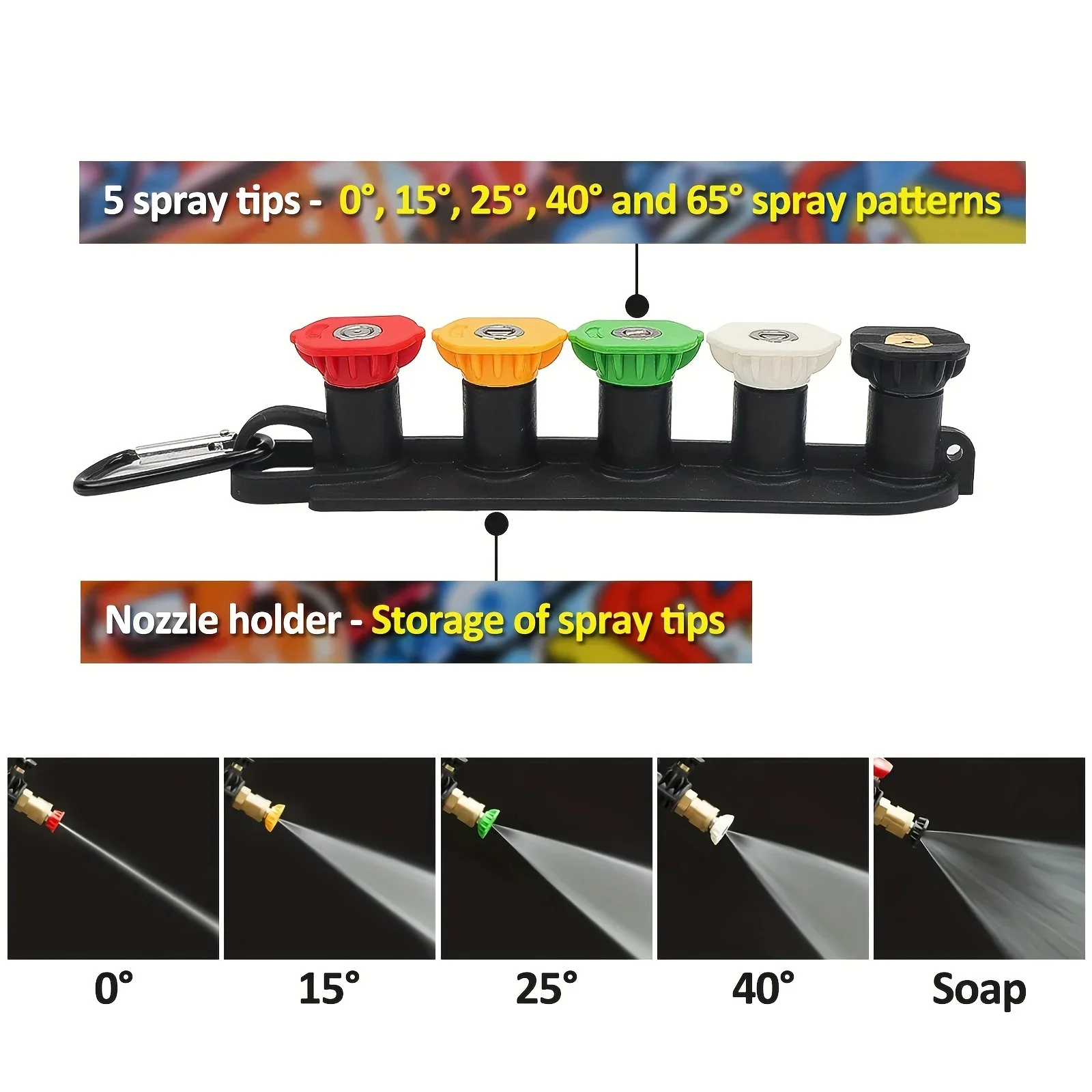 Rubber holder accessory shown separately