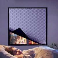 Winter windproof warm curtains, bedroom cold-proof thermal insulation film, sealed windows，Blackout and soundproof - Image 4