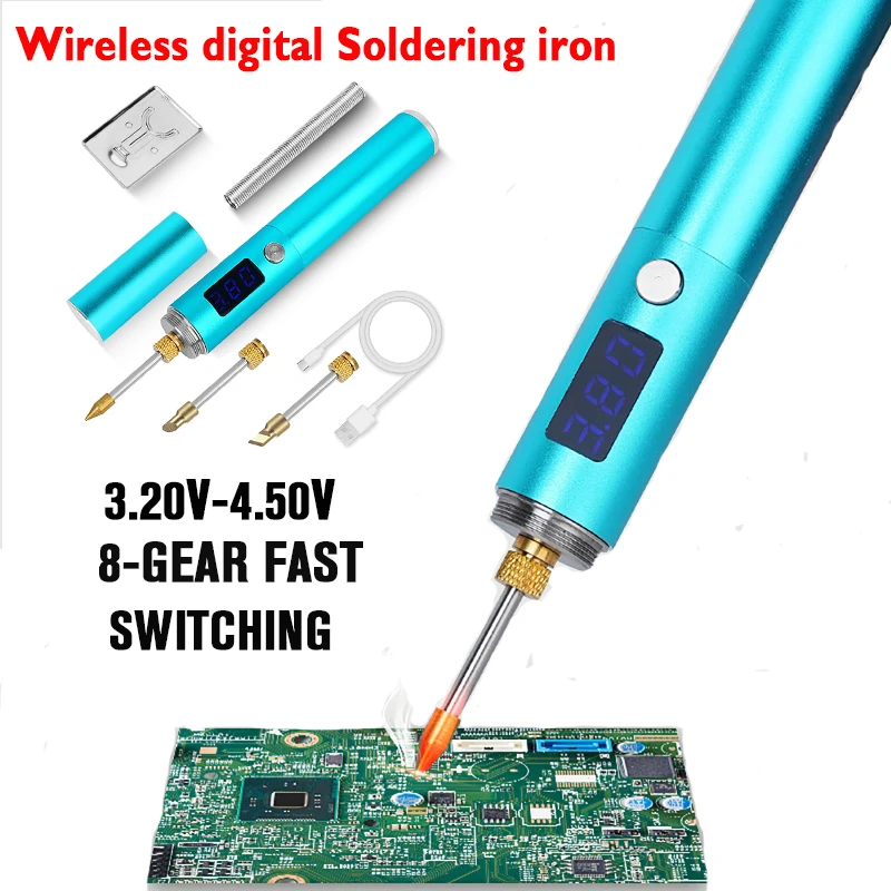 Wireless Digital Soldering Iron Highpower Adjustable Soldering Iron