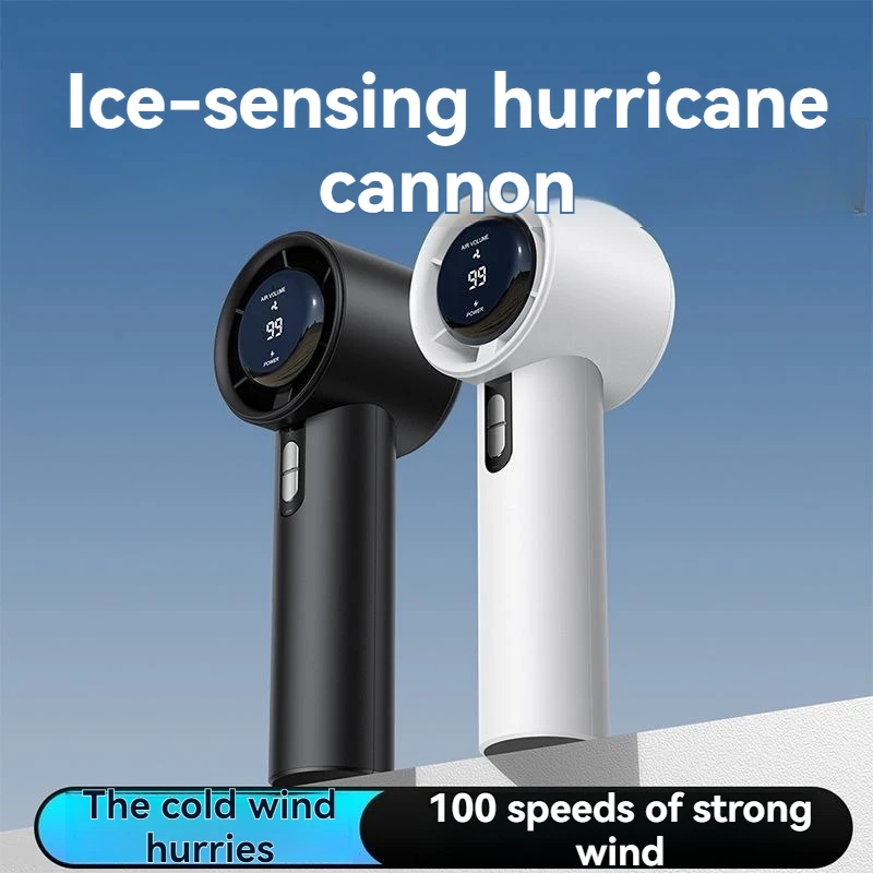 2026 Handheld high-speed fan USB charging mini portable 100 speed turbo violent small fan 3000mAh For Sport 1