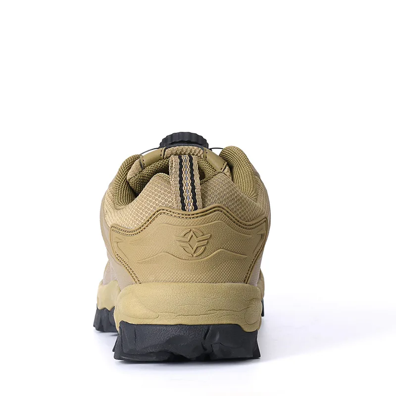 Esdy Military Light Tactics Outdoor Quick Reaction Boots Men Combat Ankle Boot Army Hiking Shoes Automatic Buckle Walking Shoes