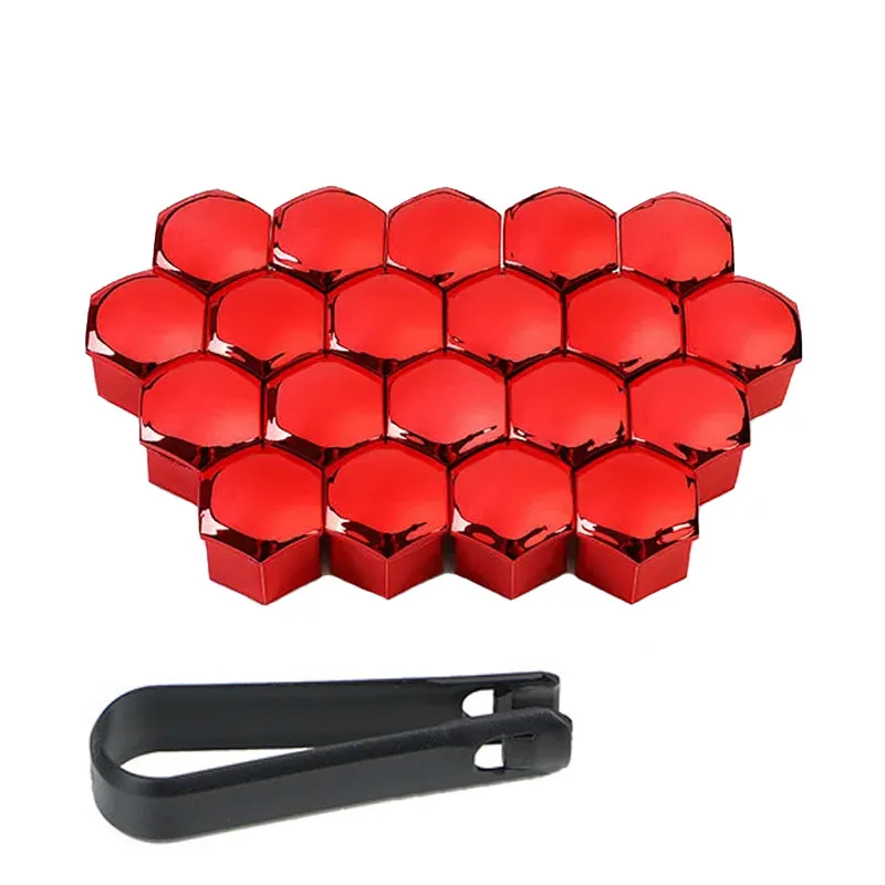 Wheel Nut Caps Car Wheel Tire Nut Caps 20Pcs/set 17/19/21mm Auto Tyre Hub Anti-Rust Dustproof