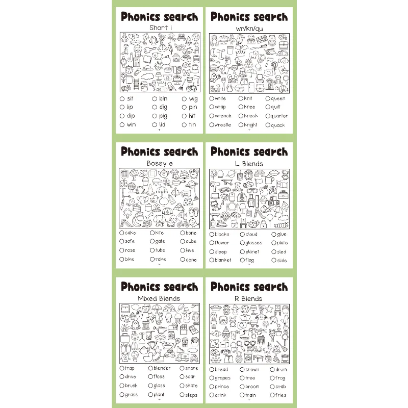 다양한 패턴과 숨겨진 그림 찾기 게임, 집중력 향상 활동이 포함된 어린이 색칠 공부 책은  교육용으로 제작되었으며, 개학 시즌 용품으로도 활용됩니다.