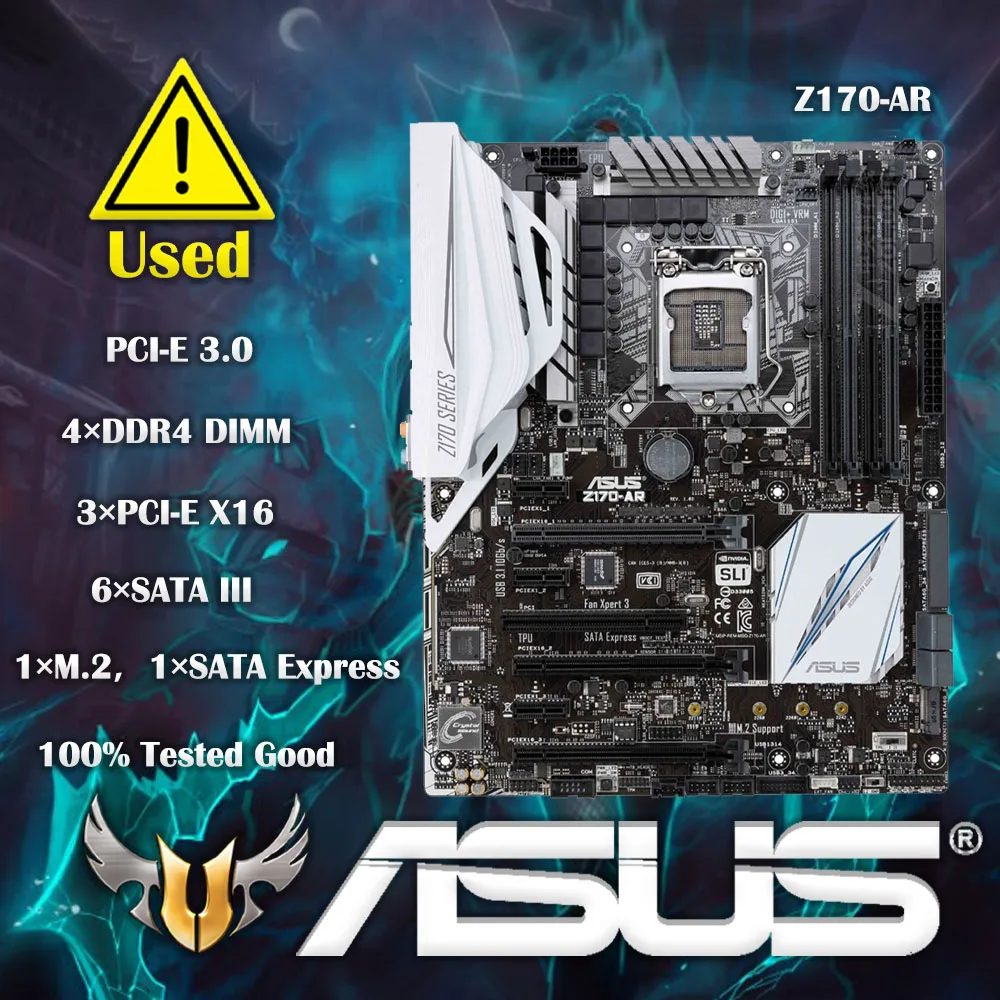 Scheda Madre Desktop Asus Z170-Ar Usata Scheda Madre Ddr4 1151 Ddr4