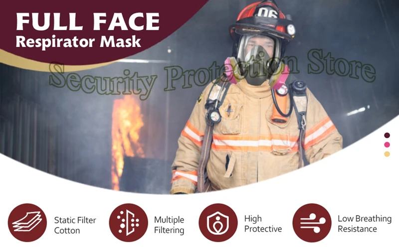 6800 Vollgesichts-Atemschutzmaske, Gas-Farbspritzmaske mit 60926-Kartusche zum Lackieren von Autos, Sprühen, Epoxidharz, Staub, Polieren, Schweißen – Detail 6