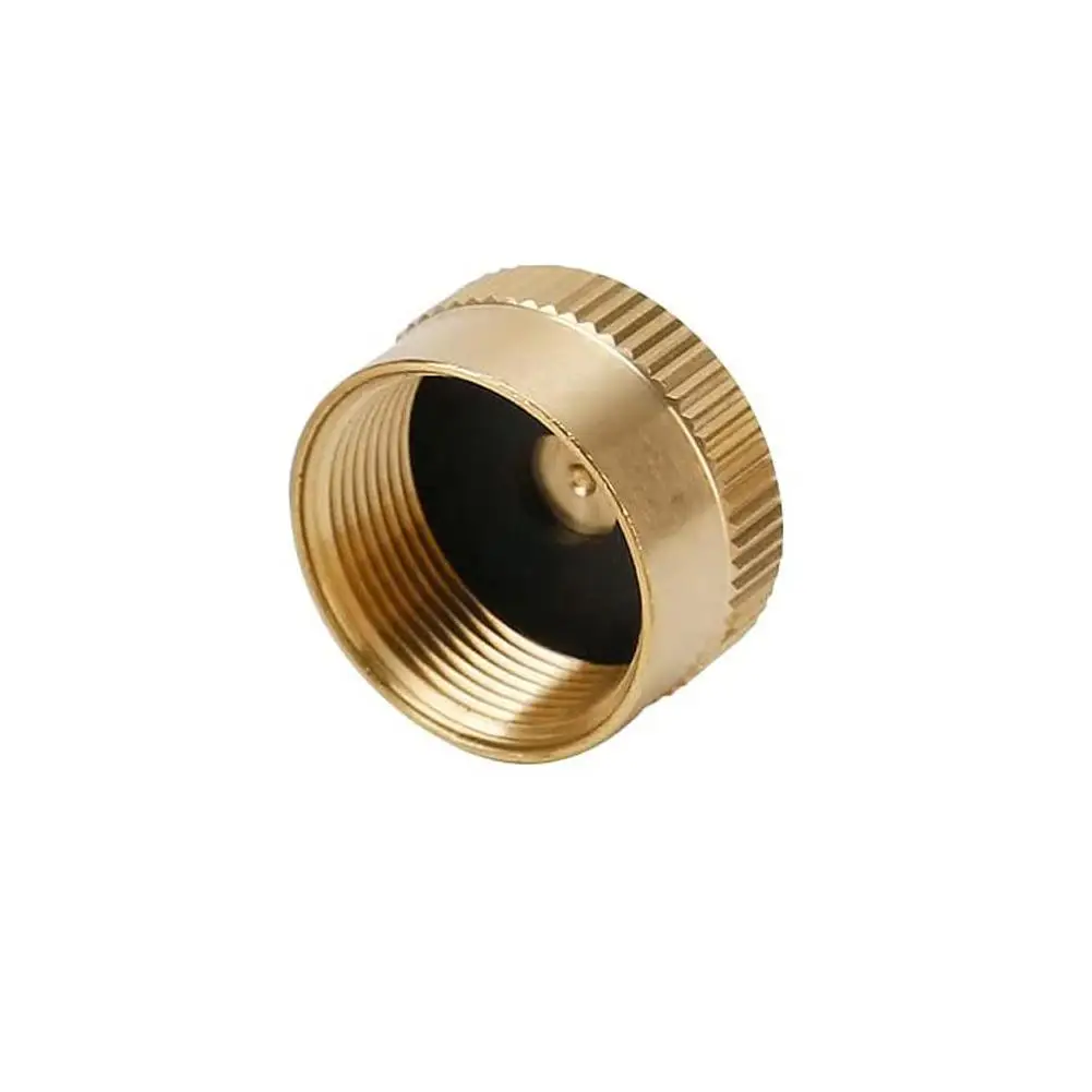6Pcs Brass Refill Cap 1 LB Propane Bottle Cap Gas Tank Cylinder Sealed Protect