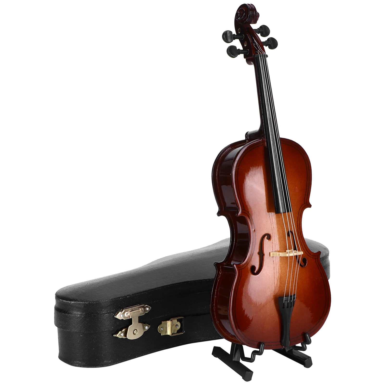 Mini Bass Cello Model Ornaments Wooden Musical Instrument Decoration ...