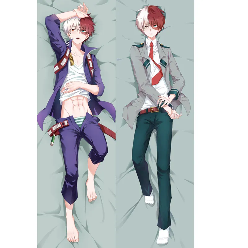 

Mi héroe Academia Bakugou Katsuki Anime funda de almohada Dakimakura Kikuchi cuerpo funda decorativa para almohada Boku No Hero