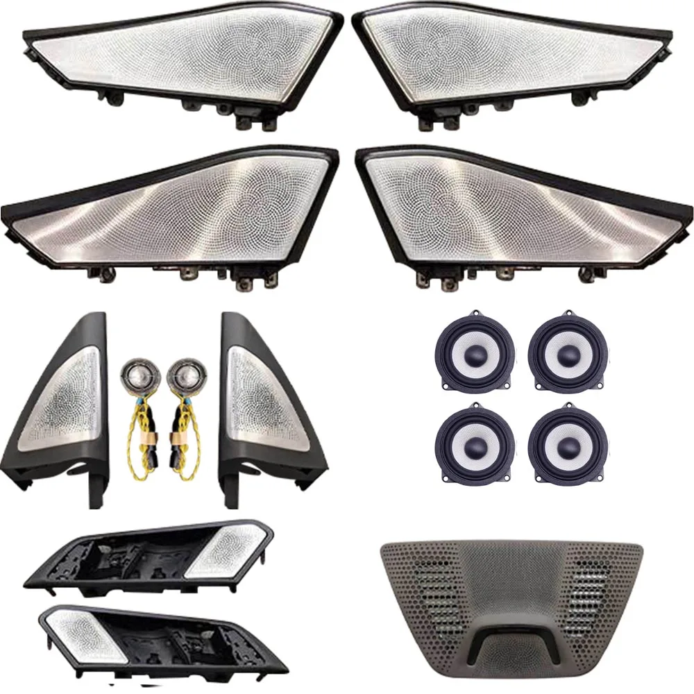 Copertura Dell'Altoparlante Luminescenza A Led Per Auto Per Bmw G05 G07 X5 X7 Tweeter Per Porte Illuminazione Trim Subwoofer Audio Horn Kit Di Copertu