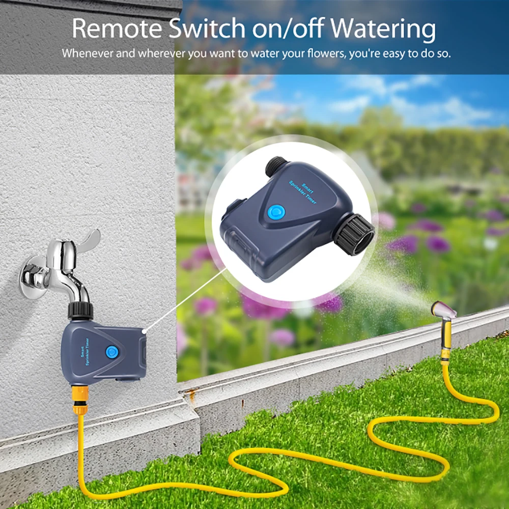 Tuya Zigbee Smart Sprinkler Timer Garden Watering  Ip66 Waterproof Automatic Drip Irrigation Control Work With Alexa Google Home, Alina Gadgets