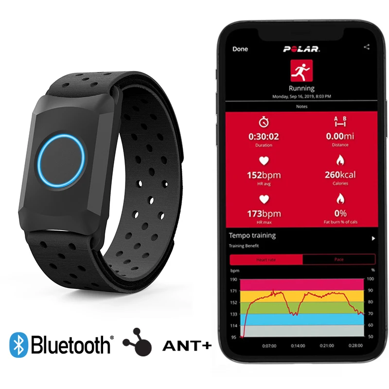FITCENTHeartRateMonitorArmbandANTBluetoothHRSensorIP67
