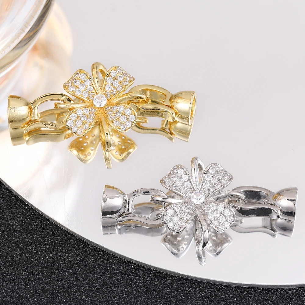 18K Gold Silver Plated Fastener 6