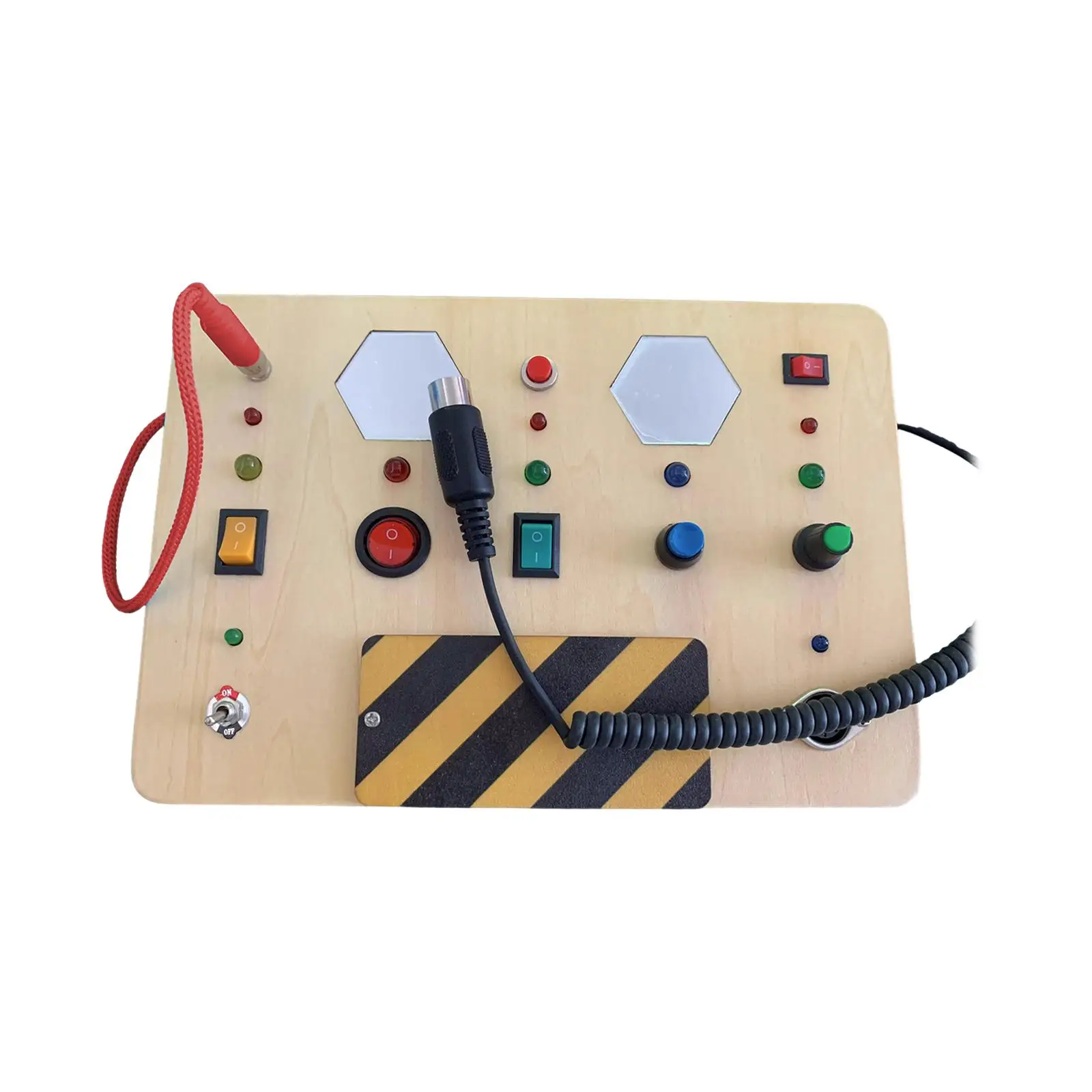 

Busy Board with LED Light Montessori Toy for Gifts 2 3 4 Year Old Activities