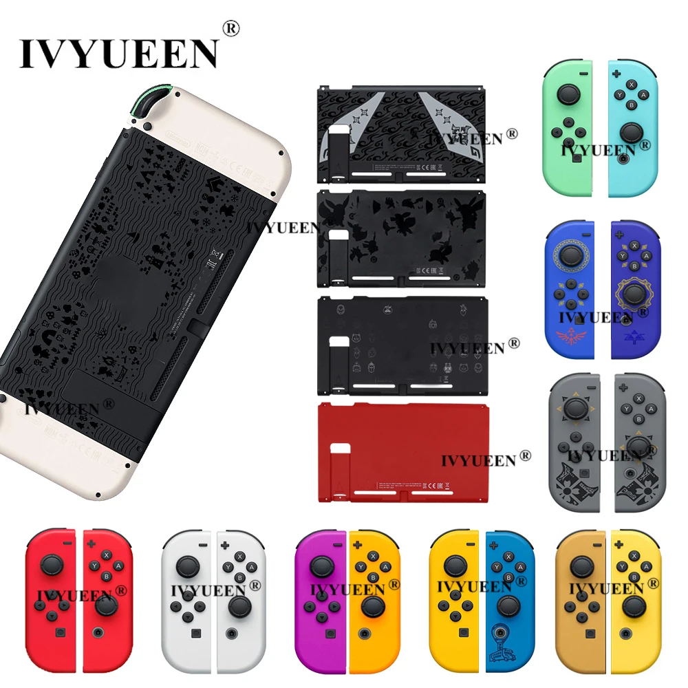 Ivyueen Per Nintendo Switch Console Custodia Di Ricambio Custodia Shell Cover Per Nedoswitch Joy Con Joycon Front Back Faceplate Case