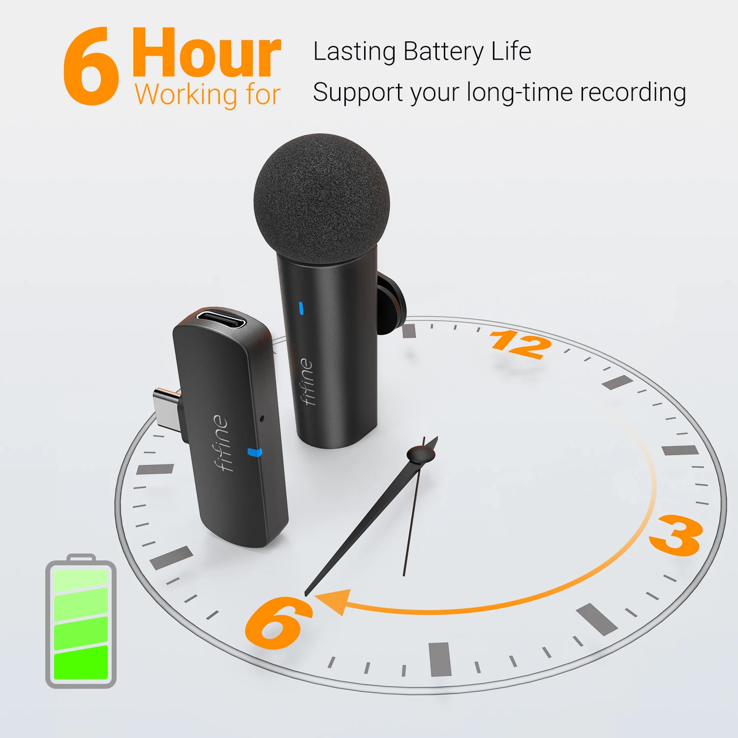 ميكروفون lafalier لاسلكي FIFINE ، مكثف Type-C ، مي...