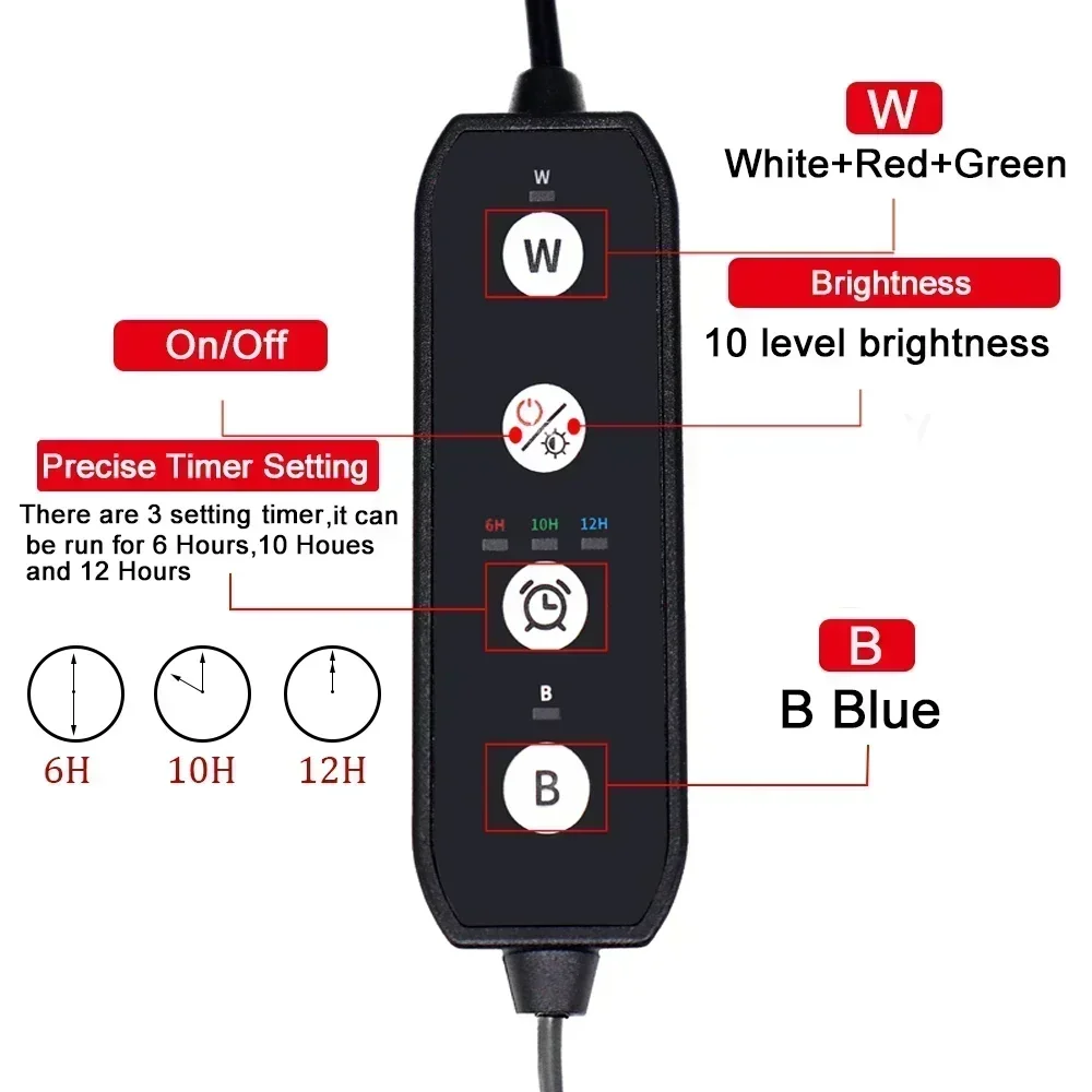 90-260V Aquarium Light LED Waterproof Fish Tank Clip Light Underwater Decor Lighting Submersible Lamp Plant Grow Lamp 18-58 CM led lamp,aquarium light,aquarium lamp