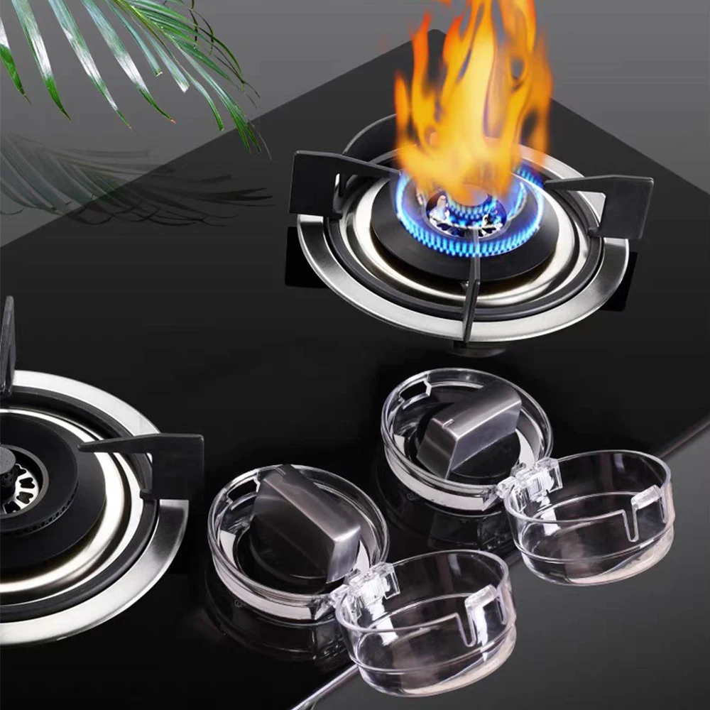 2Pcs Gas Stove Knob Covers for Baby Safety Home Kitchen Kids Child Protection Switch Protector