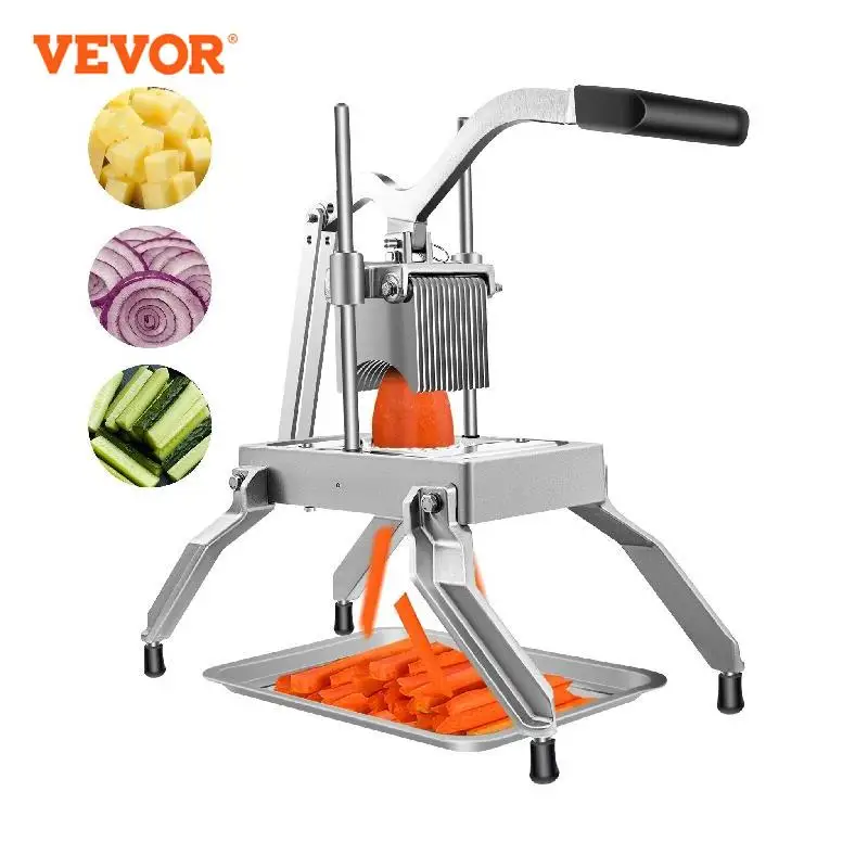 VEVOR Commercial Vegetable Fruit Heavy Duty Professional Food Dicer Kattex  French Fry Cutter Onion Slicer Stainless Steel - AliExpress