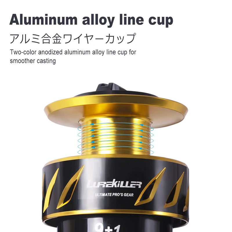 ルアーキラー-金属ボディスピニングリール,ジギングリール,日本