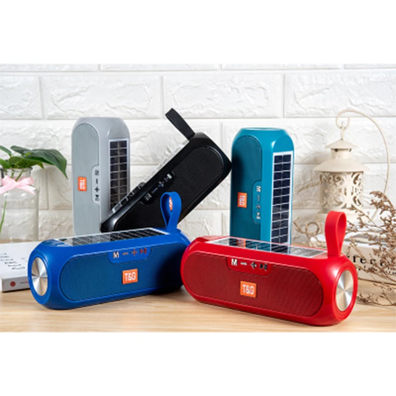 Solar charging Bluetooth Speaker Portable Column Wireless Stereo Music Box Loudspeaker Outdoor Waterproof altavoces images - 6