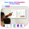 15.6 Inch LED Light Reminder Smart Digital Calendar Planner & Chore Chart, IPS HD Touch Screen Display for Family Schedules