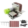 110V/220V Polishing Grinding Machine Cutter Edges Sharpener Multifunctional Grinder Mini Electric Belt Sander 7 speed Adjustable 1