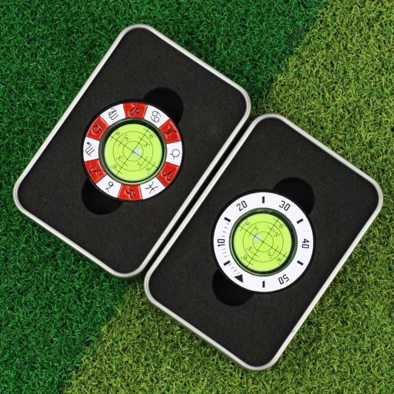 Golf Supplies Double-Sided Ball Mark/Mark Green Slope Reader Level Ballmarker Marker For Golf