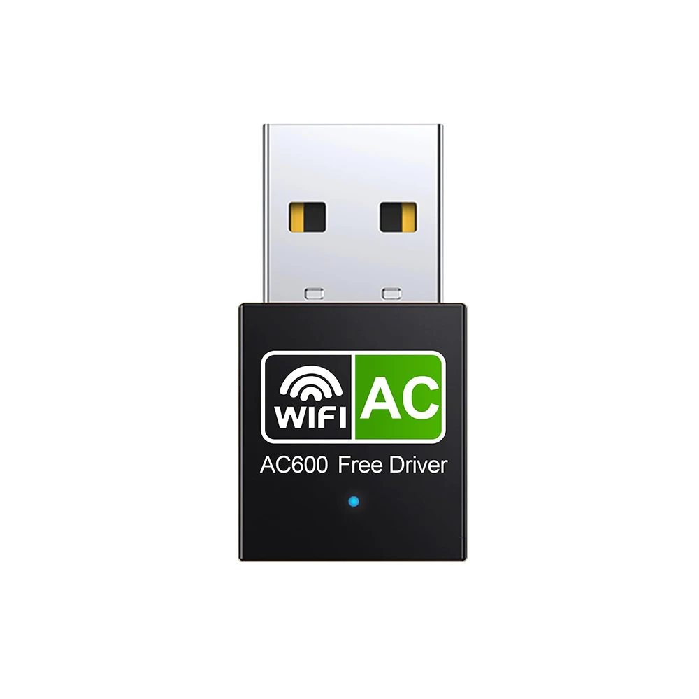 USB WiFi Adapter 600Mbps Dual Band 2.4G 5.8G Wireless Network Adapter for Windows 11/10/8/7/Xp Laptop Desktop PC WiFi Dongle