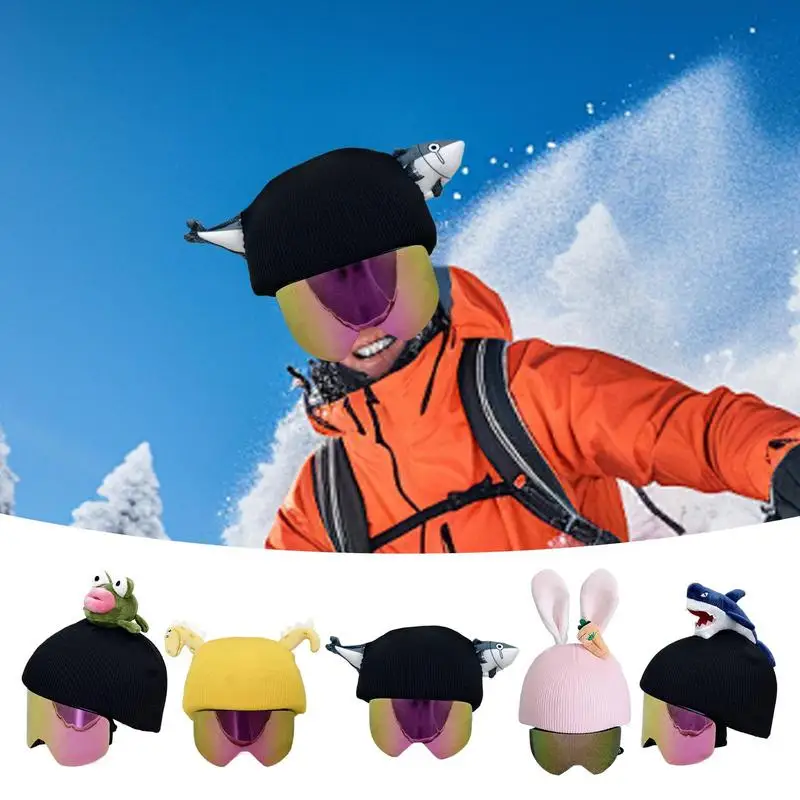 Ski Helmet Cover Snowboard Helmets Cover Snowboard Soft Windproof Skateboard Helmet Sports Cute Knitted Helmets for Kids