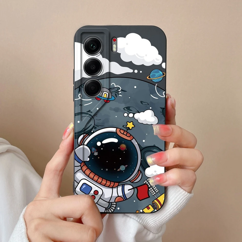 Cute Dinosaur Bear Pattern Liquid Silicone Shockproof Phone Case