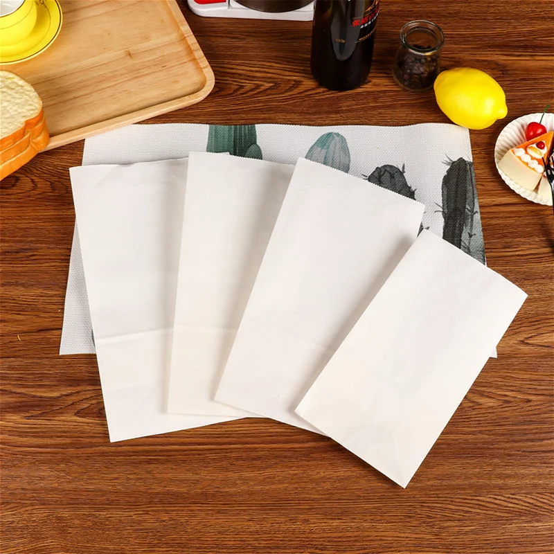 200 Bolsas De Papel Kraft Para Galletas, Pequeñas Bolsas De Papel Sin Blanquear Para Golosinas, Aperitivos Horneados, Pasteles, Pan (4.7 X 6.3 Pulgadas