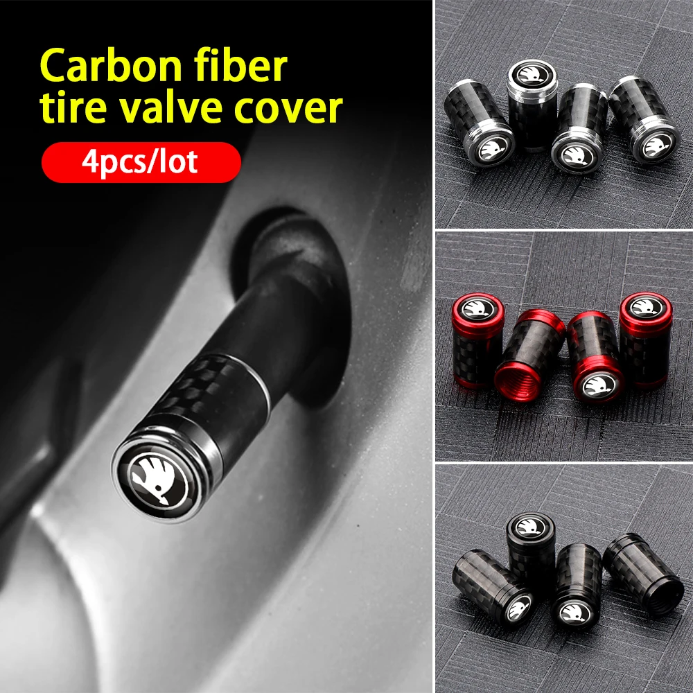 4-Piece Universal Wheel Hub Valve Stem Cap Set for Cars, Motorcycles, and Bicycles