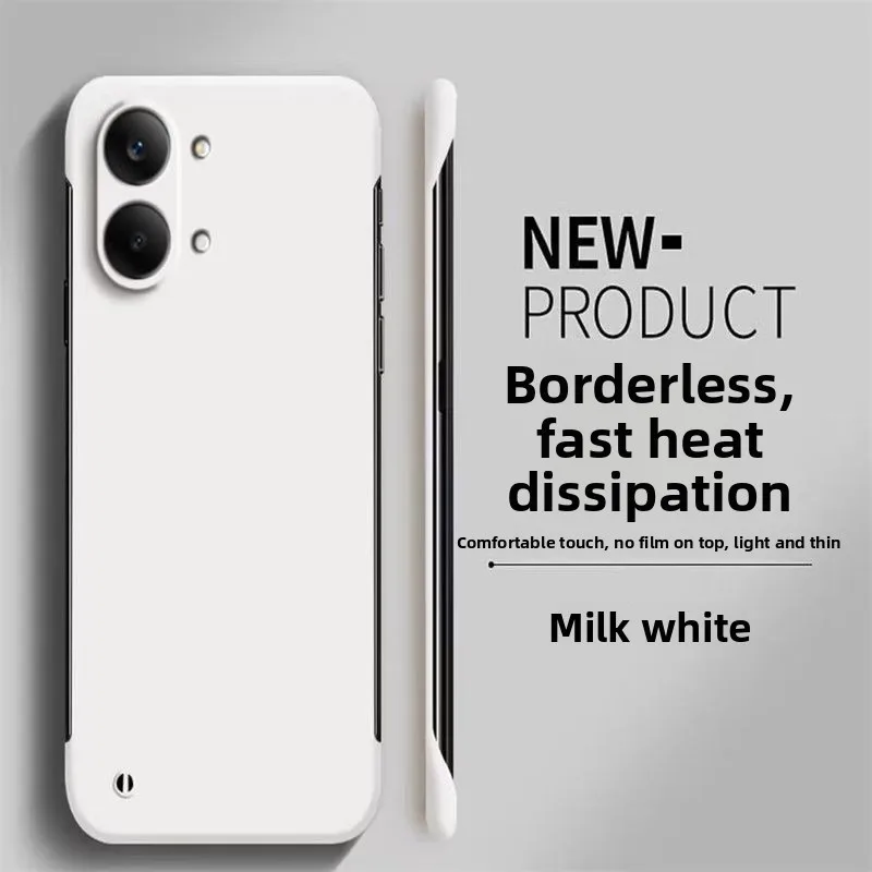 Ultra-thin Frameless Cooling PC Case - Business Solid Color Shockproof Bumper Cover