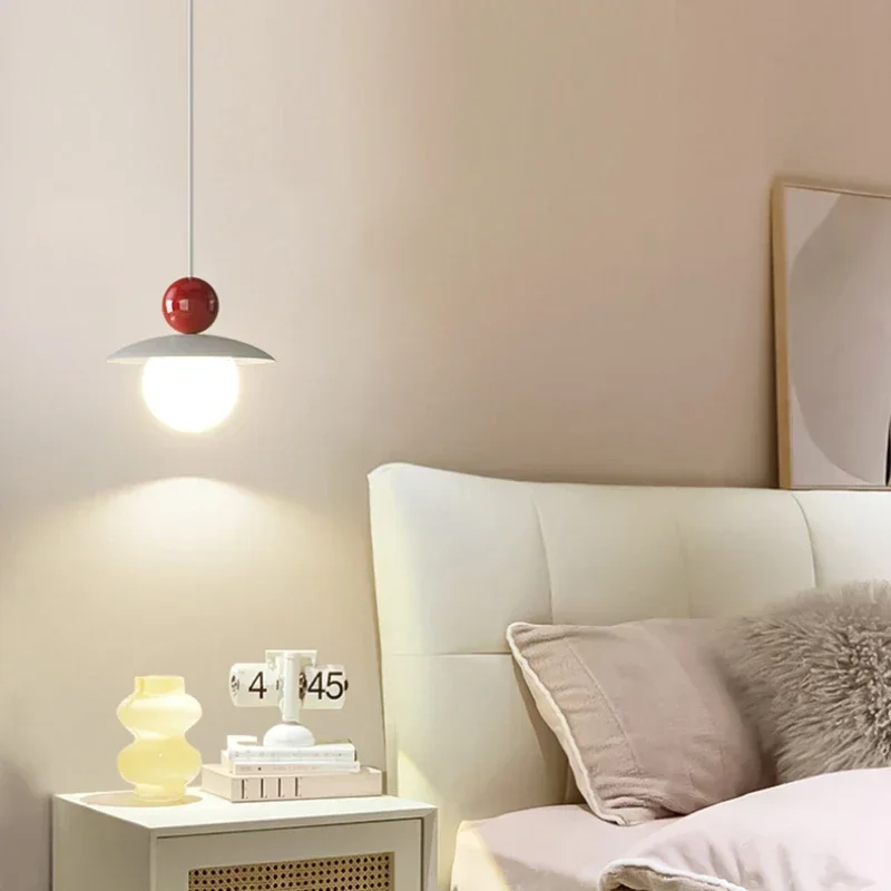 

Bedside Small Lamps LED Modern Pendant Lights Living Study Dining Room Bedroom Bar Hall Lamps Indoor Lighting Hanging Light Deco