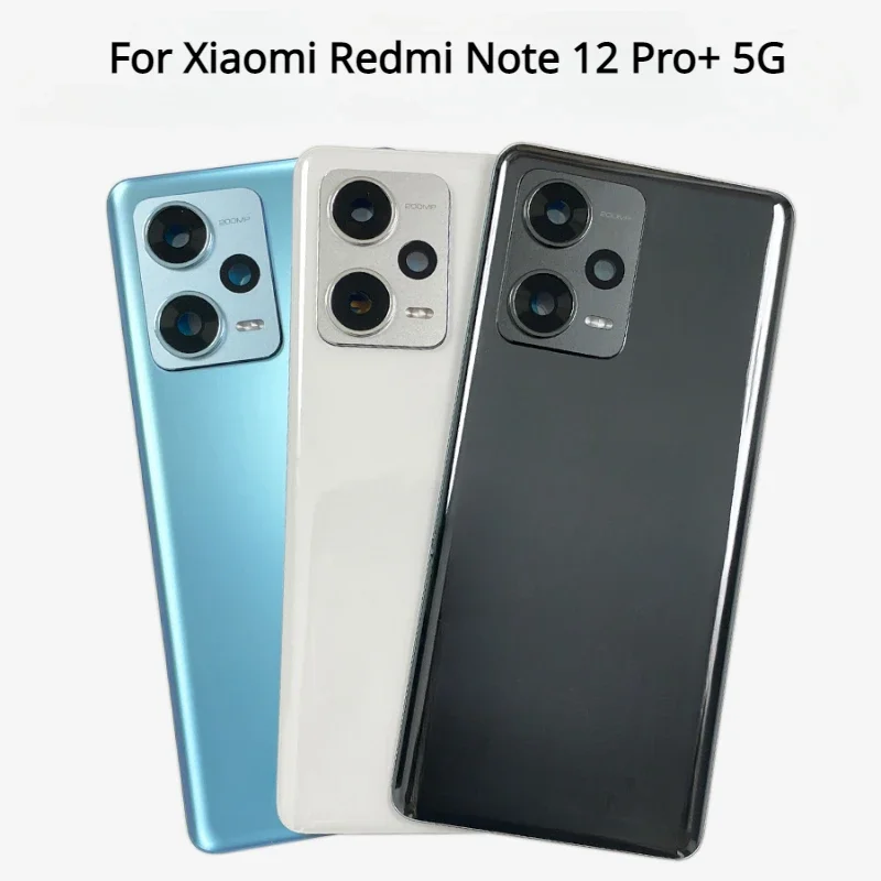 

Rear Back Housing Door For Xiaomi Redmi Note 12 Pro+ 5G Glass Battery Cover Back Cover Housing Replacement Parts