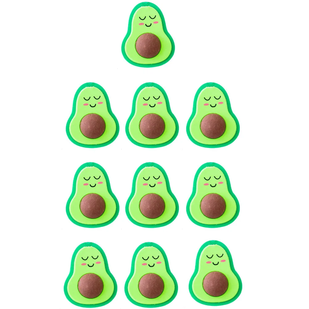 

18 Pcs Avocado Eraser Adorable Erasers Mini Small Students Stationery Kids Children Gift Portable Shaped Painting Rubber
