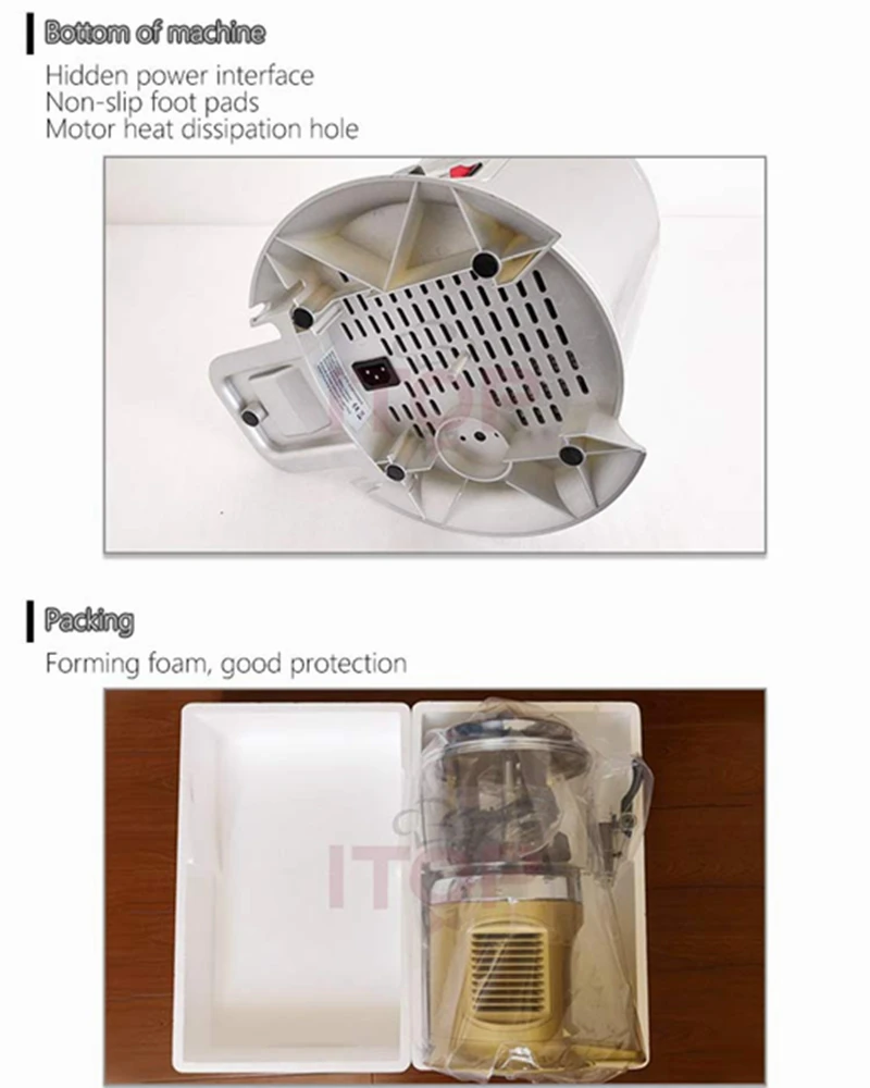 ITOP 3L Hot Chocolate Machine Chocolate Dispenser Rotary Blender