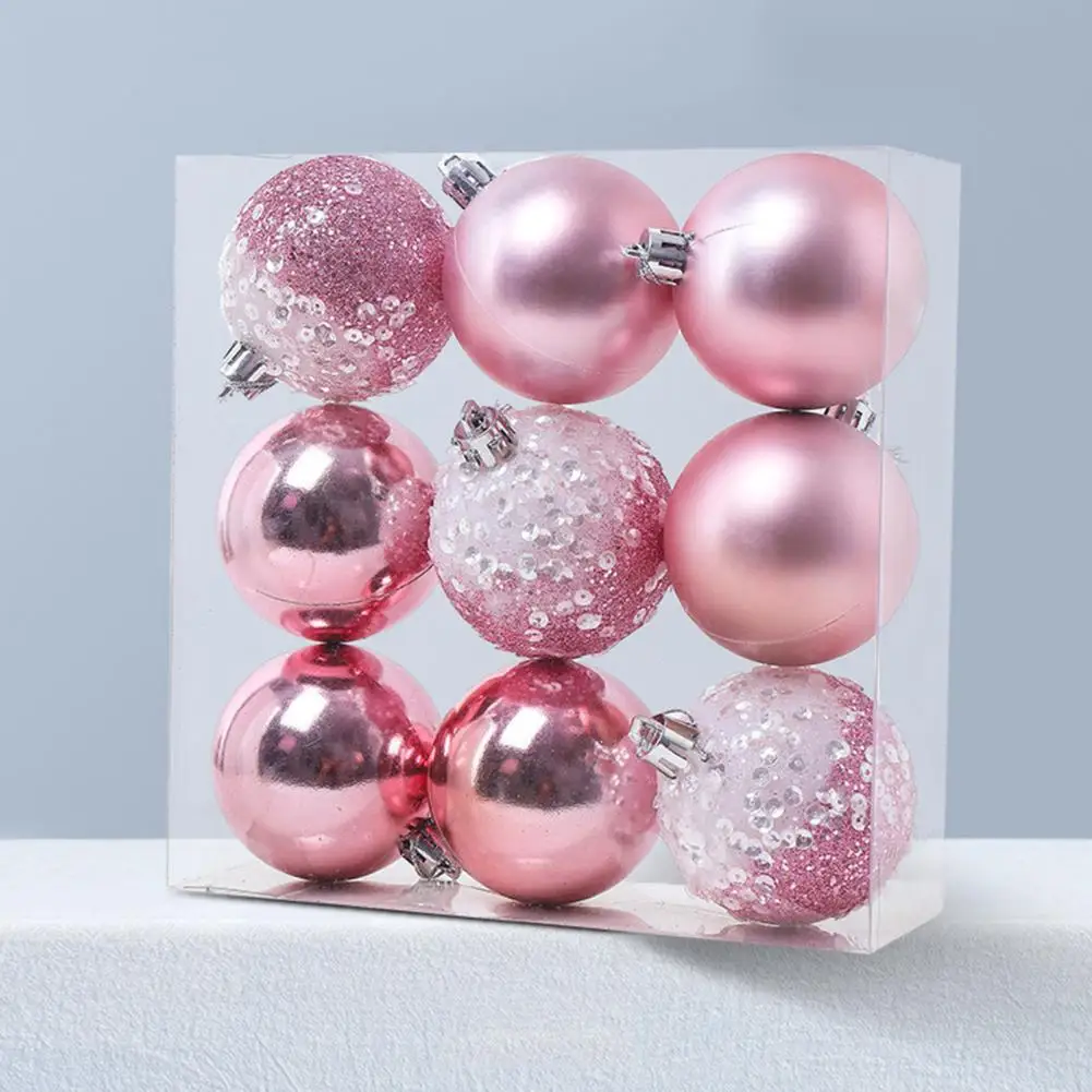 

6cm Diameter Christmas Balls Shatterproof Christmas Ball Ornaments Festive Decorations for Holiday Parties Tree Hanging for Home