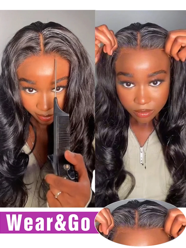 250 Density 7x5 13x4 Glueless Wig Human Hair Ready To Wear Go PrePlucked Brazilian13x6 Body Wave Hd Lace Frontal Wigs for Women