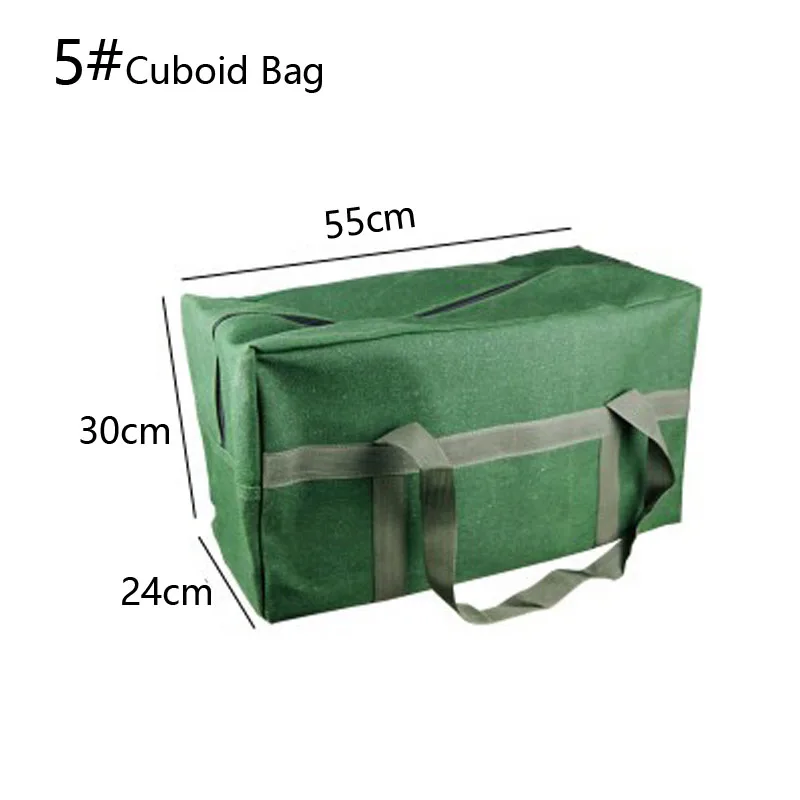 Cuboid Canvas Tool Storage Bag Durable Multifunctional Pouch Wrench Screwdriver Pliers Canvas Tool Bag Organizer Large Size 5